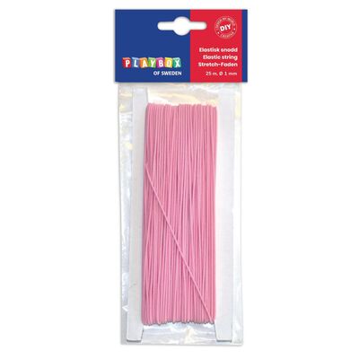 Elastisk tråd PLAYBOX 25m rosa Elastisk tråd rosa - Kontorutstyr