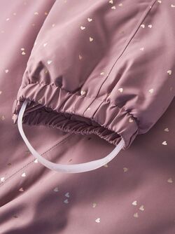 NMFSNOW10 SUIT FRILL GLITTER  Wistful Mauve HEARTS - Name It