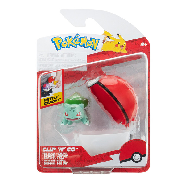 Pokémon Clip N Go Bulbasaur With Poké Ball