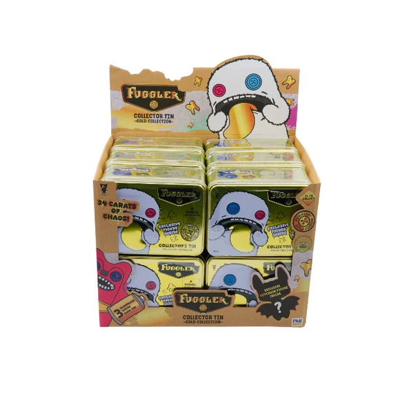 FUGGLER GOLD EDITION KEYCHAIN - GOLDEN TIN BOX S3 