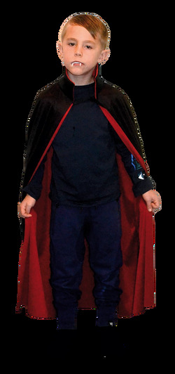 DRACULA CAPE BLACK AND RED KID 134-140 Dracula Cape - Halloween