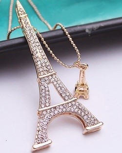 Eiffel tårnet smykke Rosegull - Smykkeparadiset