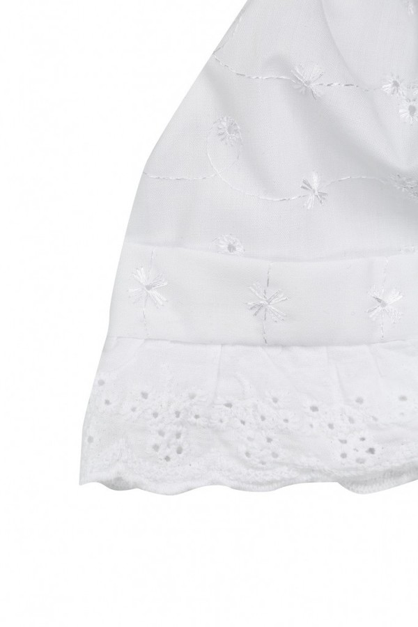 Pascal dåpskjole i engelsk blonde jente med rosa bånd