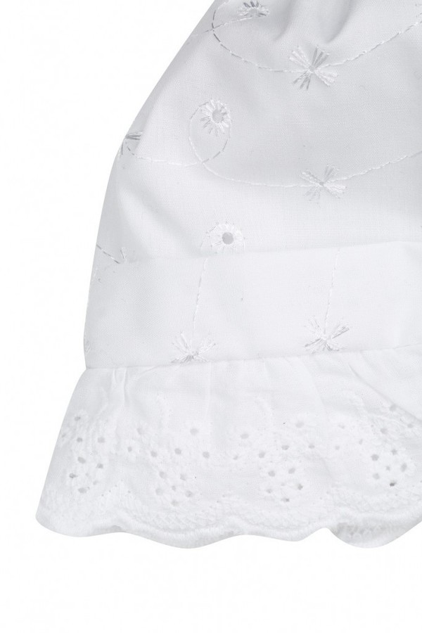 Pascal dåpskjole i engelsk blonde jente med rosa bånd