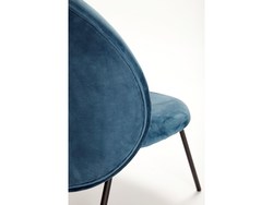 Lounge chair 2 stk Blå velur Blå - Hubsch
